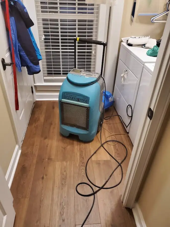 Commercial dehumidifier deployed for Flood Damage Cleanup in West Linn