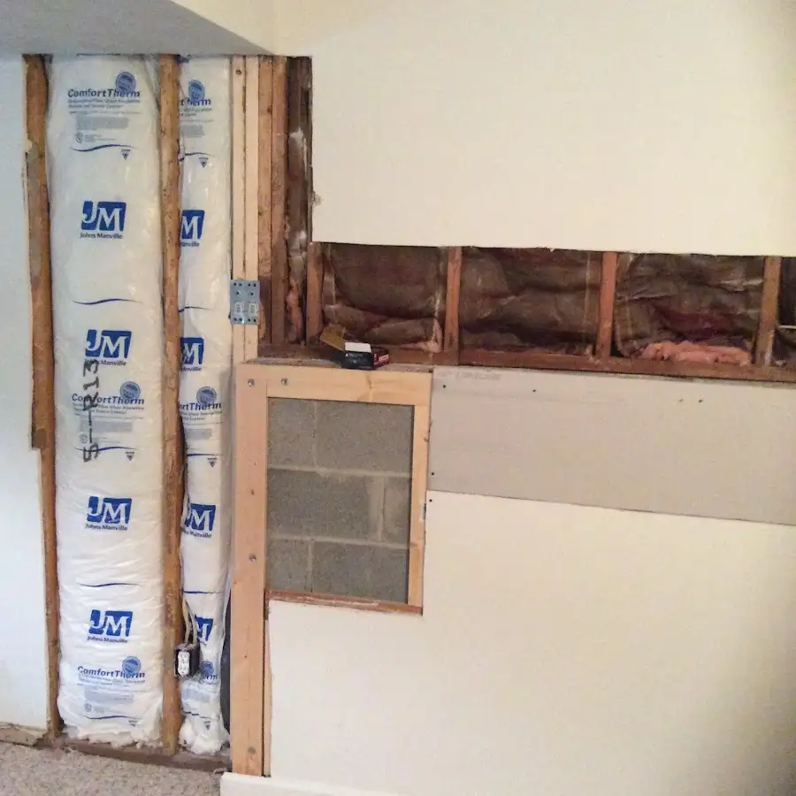 Wall insulation replacement during Structural Drying in West Linn